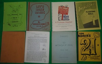 Vintage Magic Book Lot-8 Titles-Chemical Magic,Thayer,Thurston,Production Box