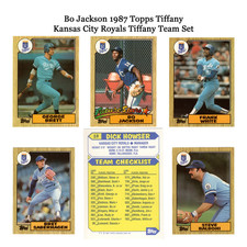 👉 1987 Topps Tiffany Kansas City Royals Team Set– Bo Jackson, Brett, Saberhagen