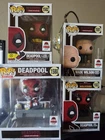 ALL FOUR Funko Pop!  Deadpool Legacy Collection April Pools Day Plus One Extra