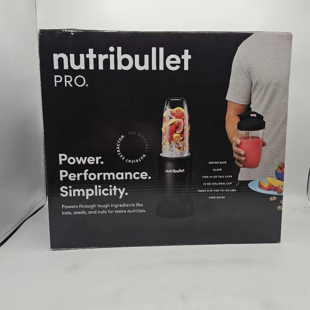 Nutribullet Pro Nutrient Extractor, 900W, Matte Black New Sealed Set
