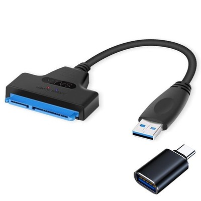 2IN1 sata to USB 3.0 Cable, Sata to USB Adapter Compatible for 2.5'''' HDD & SSD