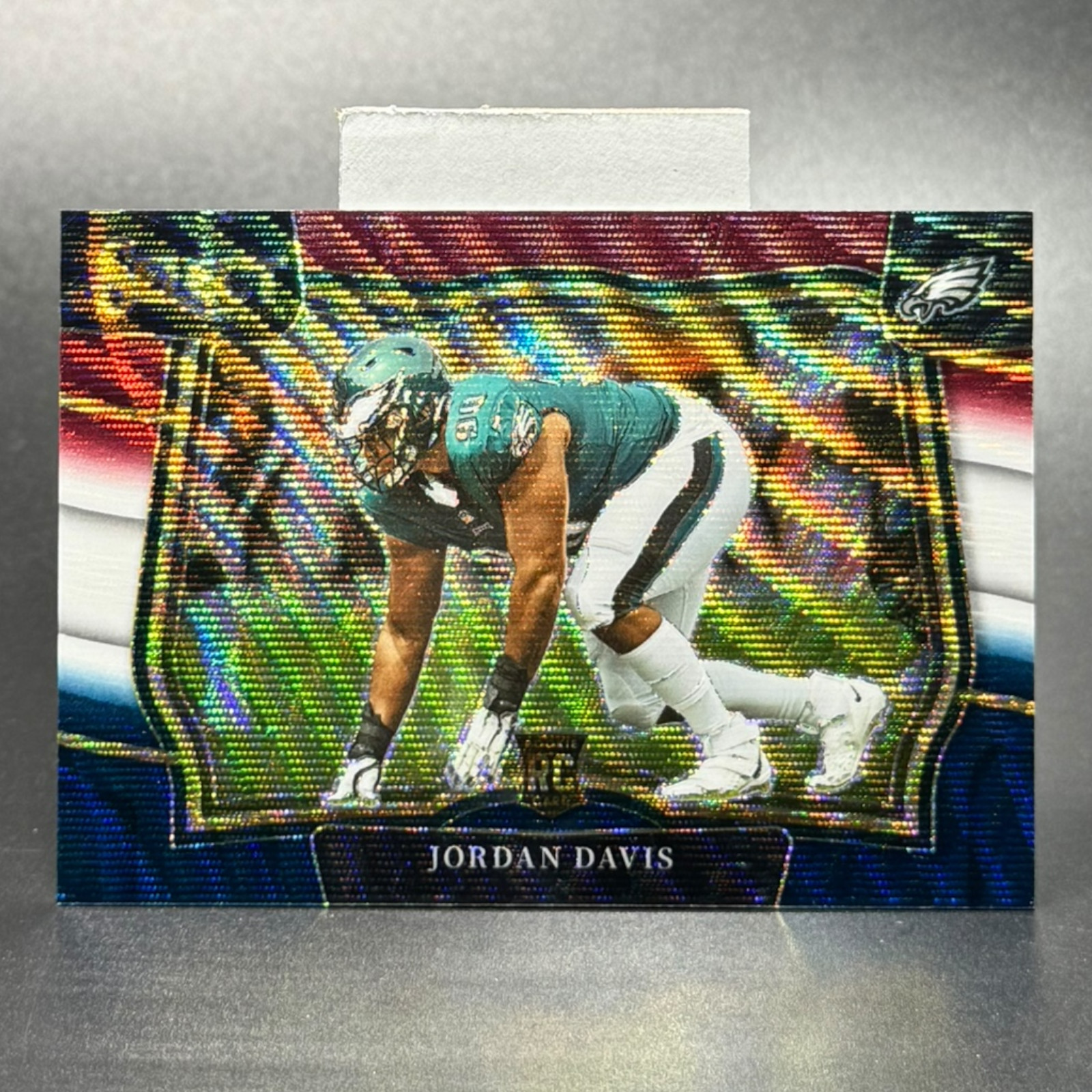 2022 Panini Select Football #432 Jordan Davis Rookie Tri-Color Prizm /75 RC