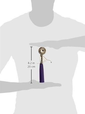 Winco ICD-24 No.24 Ice Cream Disher with Plastic Handle, Red