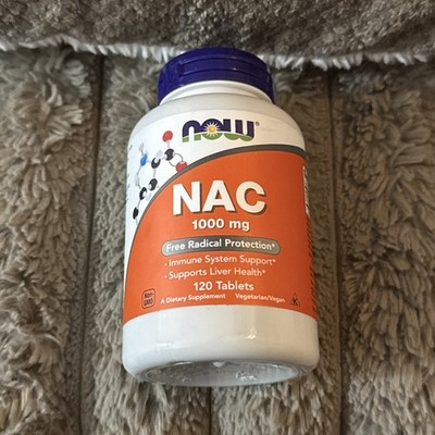NOW Foods NAC 1000 mg, 120 Tablets Exp 02/2028 - Sealed!