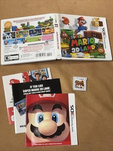 Super Mario 3D Land ( Nintendo 3DS, 2011) Complete CIB Tested Working
