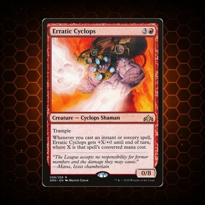 MTG - Erratic Cyclops/Unsteter Zyklop - GRN - Deutsch - EX