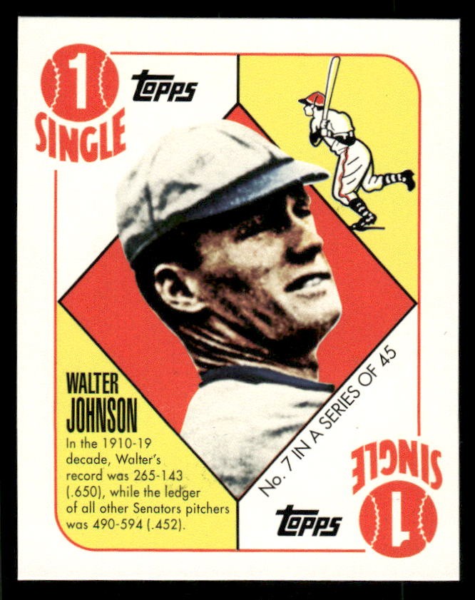 2010 Topps #7 Walter Johnson 1951 Blue Back