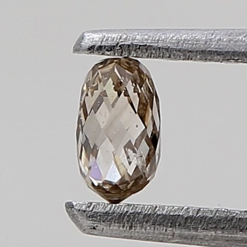 brown color briolette shape 0.16 ct 3 mm bead cut diamond natural loose diamond - Image 2 of 4