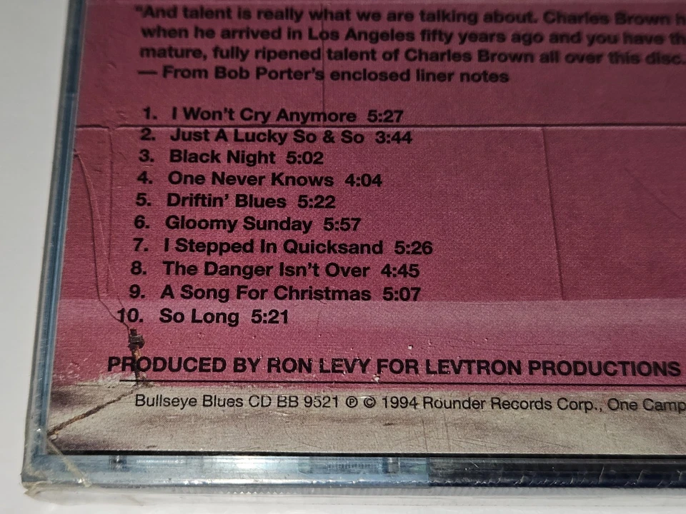 Charles Brown "Just a Lucky So and So" CD 10 Songs 1994 Rounder *NEW/SEALED* Foto 3 de 4