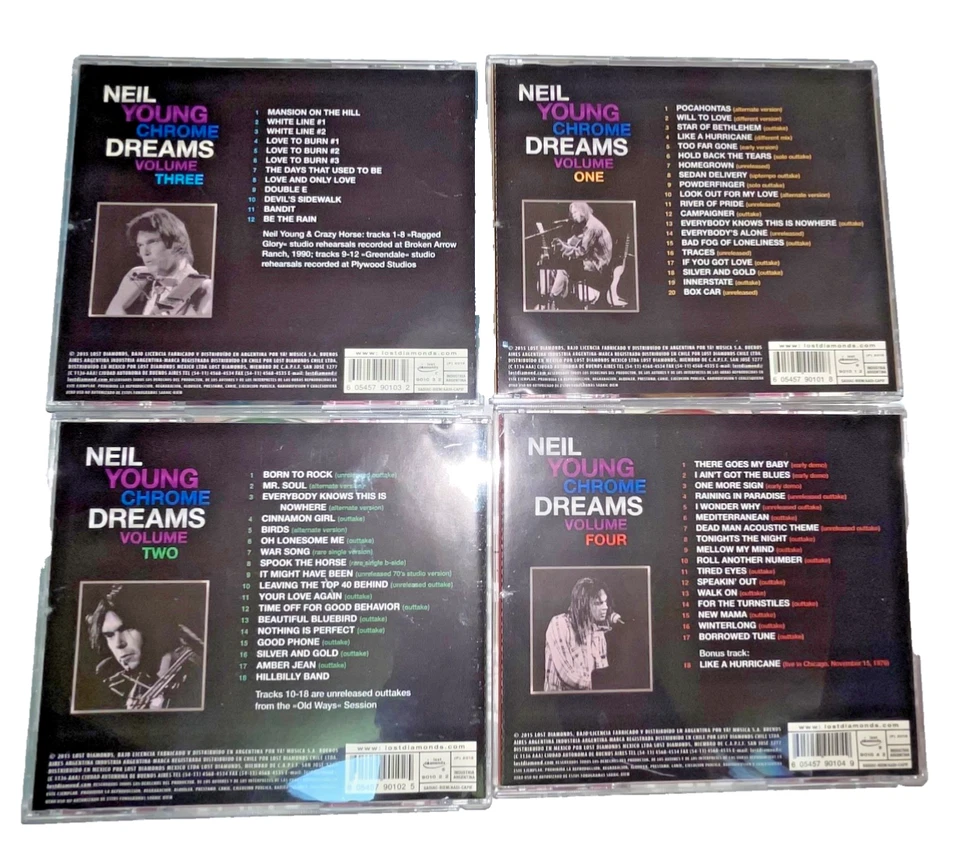 4CD Neil Young 1992-1995 - Chrome Dreams 1-4 Rare Recordings Neuwertig - Bild 2 von 2