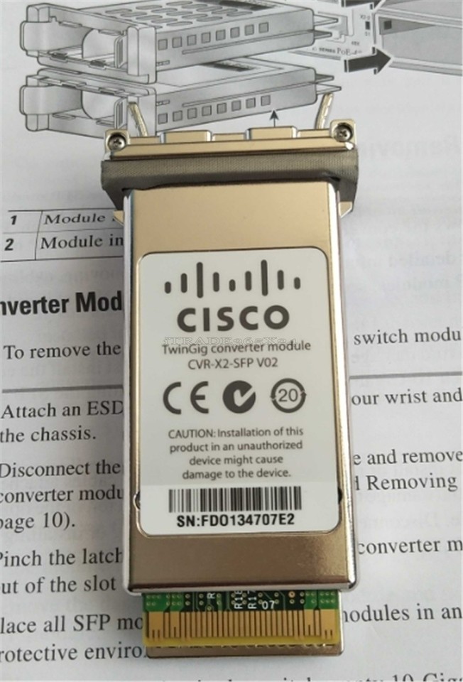 1Pc Cisco CVR-X2-SFP V02 2X Sfp Gigabit Optical Port Switch Interface ...