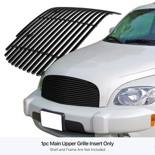 For 2006-2011 Chevy Hhr Main Upper Stainless Black Billet Grille Insert