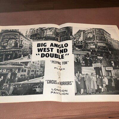 Kine Weekly 1960. Peeping Tom film Premiere Michael Powell. Pamela Green.