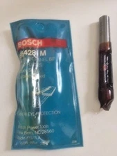 Bosch 85428M 3/8" X 1" Carbide Tipped Double Flute Pilot Panel Bit (3/8" Shank)