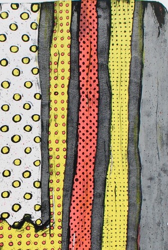 Original Lithograph by Czech Artist Tereza Kučerová Polka Dot Curtains, 1990s - Picture 4 of 11