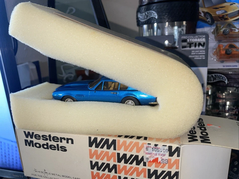 Western Models escala 1/43 1983 Aston Martin Volante WP 109Z (azul metálico) como nuevo Foto 3 de 4