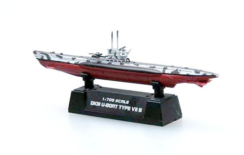 Easy Model 1/700 German WWII U-7B U-Boot TYPE VIIB Submarino de plástico Modelo#37312 - Imagen 3 de 5
