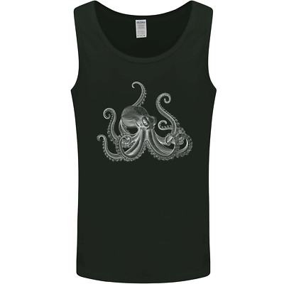 An Octopus Scuba Diver Deep Sea Tauchen Herren Tanktop