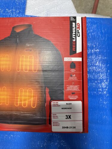 Milwaukee M12 Heated Toughshell Jacket Kit Black 3X-Large Battery 204B-213X NEW - Picture 3 of 5