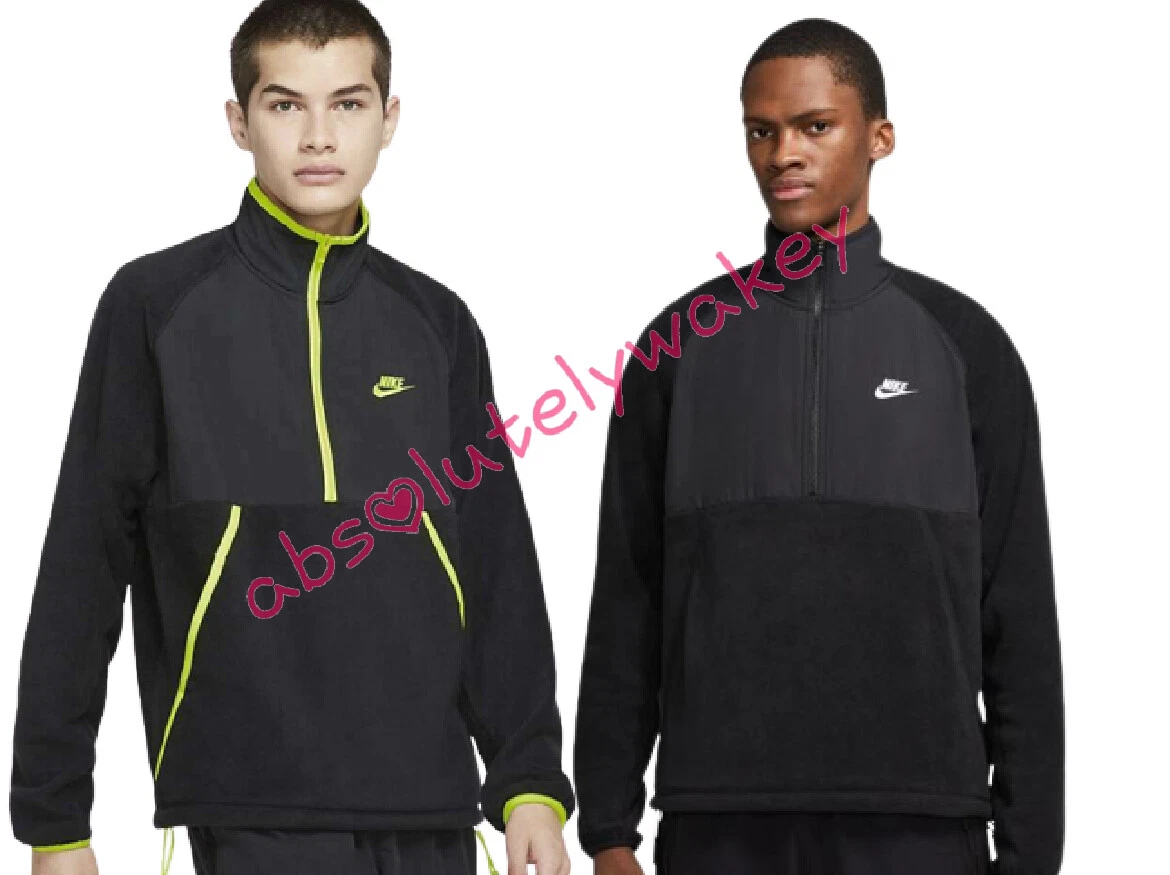 Nike Men&#039;s Sportswear Style Essentials+ Fleece Half-Zip Bungee Toggles | eBay