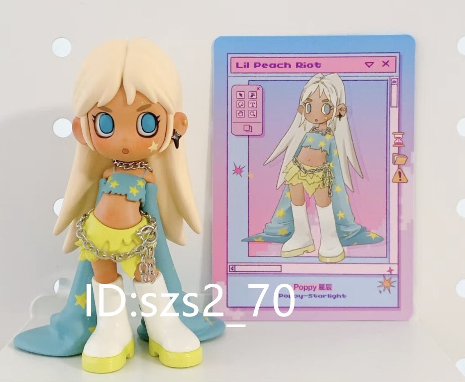 Poppy フィギュア Lil Peach Riot POPMART Poppy Starlight POP MART Lil Peach Riot Loading Mini Figure