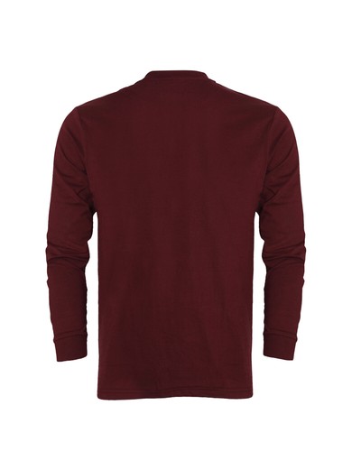 Men's Henley Long - Sleeve Single Jersey T-Shirt With Granddad Collar (2334) - Picture 14 of 31
