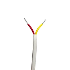 18/2 AWG GPT Marine Duplex Stranded Hook Up Wire, Red & Yellow, 25 ft, 600 V