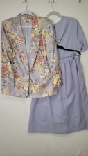 Alfred Dunner Sz 14/16 Grandma Core 3 Piece Floral Skirt Suit Made USA
