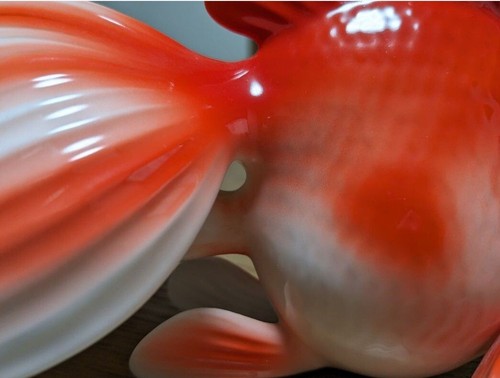 Noritake BONE CHAINA Goldfish figurines objet d'art Interior Rare From Japan ##1 - Picture 6 of 7