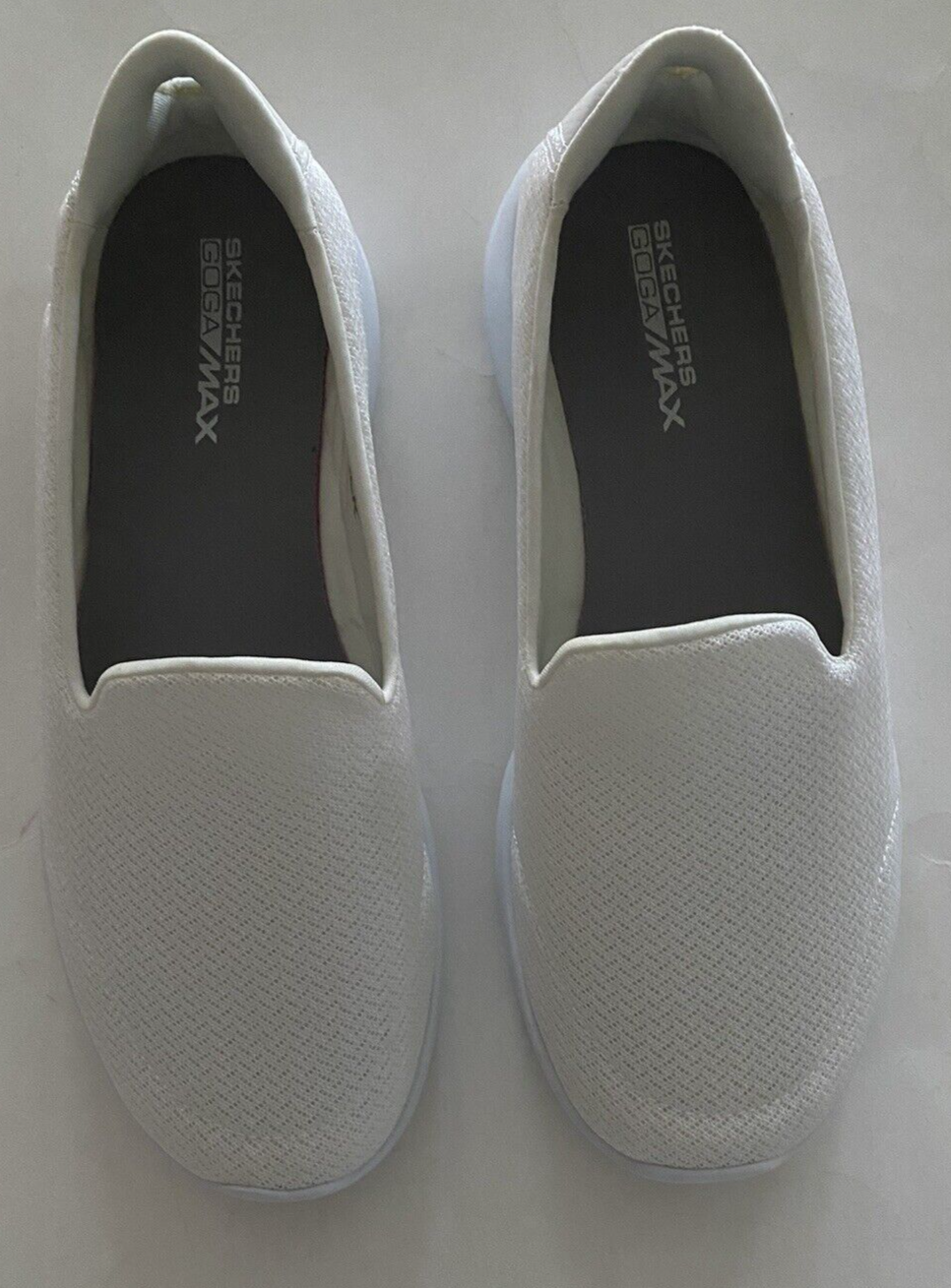 Skechers GOGA Max Ladies Slip-On Show - White | eBay