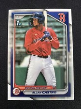 2024 Bowman Baseball Allan Castro #BP-14 Boston Red Sox 1st