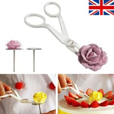 1 Set Piping Flower Scissors+Nail Icing Bake Cake Decorating Cupcake Pastry Tool