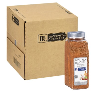 McCormick Culinary Bayou Cajun Seasoning 21 oz- Pack of 6 (Six 21 Oz Containers)