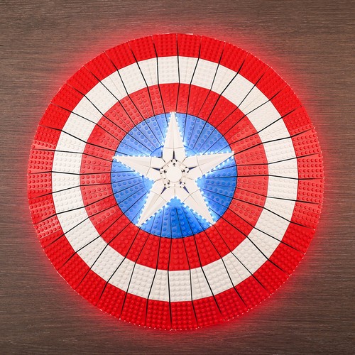 LocoLee LED Licht Kit für Lego 76262 Captain America's Shield DIY Beleuchtung - Bild 11 von 15