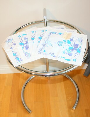GDR Handkerchiefs - Set of 5, Floral, with Price Tag, Brand New, 1983!, Frottana 