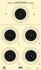 A-23/5 NRA Official 50 Yard Smallbore Rifle Target, on Tagboard (50 per package)