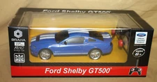 BRAHA 1:24 SCALE FULL FUNCTION R/C CAR FORD SHELBY GT500 BLUE - NEW