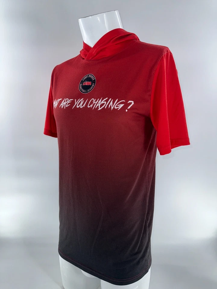 Camiseta com capuz Larry Hughes Basketball Academy masculina S vermelha poli elastano YGI K4-64 - Imagem 4 de 4