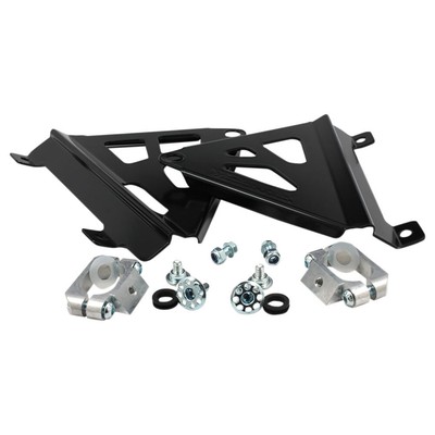 Works Connection Factory Aluminum Radiator Braces Black For HONDA CRF250R