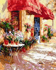 Ideyka Painting by Numbers kit Flower shop KHO3590