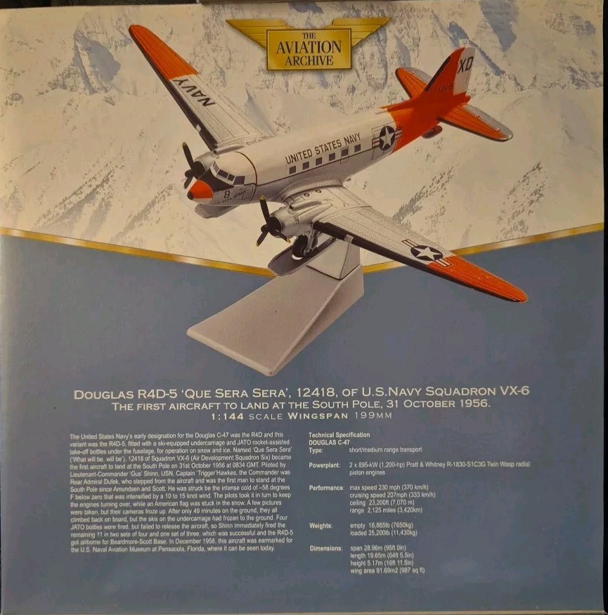 Corgi Aviation Douglas R4D-5 'Que Sera Sera' 12418 of US Navy