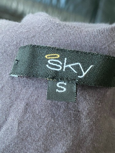 ROPA SKY BRAND SEXY GRIS ESMALTE CINTURÓN CUELLO EN V TÚNICA SIN MANGAS MINI VESTIDO S - Imagen 11 de 11