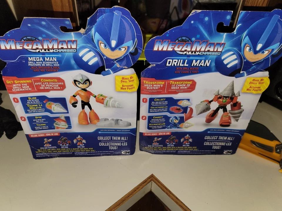 Figuras de ação Mega Man totalmente carregadas 7 polegadas Deluxe Drill Man - Imagem 2 de 3