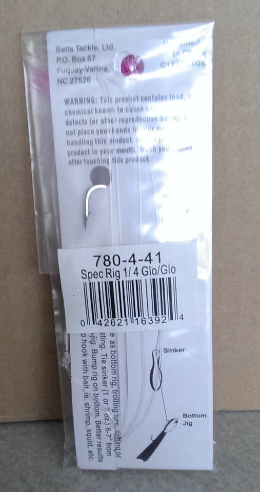Betts Spec Rig Magnum ShrimpGlo 1/4 oz. | eBay