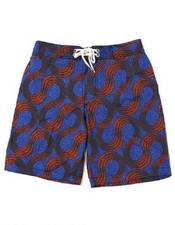 New OLD NAVY Mens Swim Trunks Board Shorts Blue Multi Size XL NWT