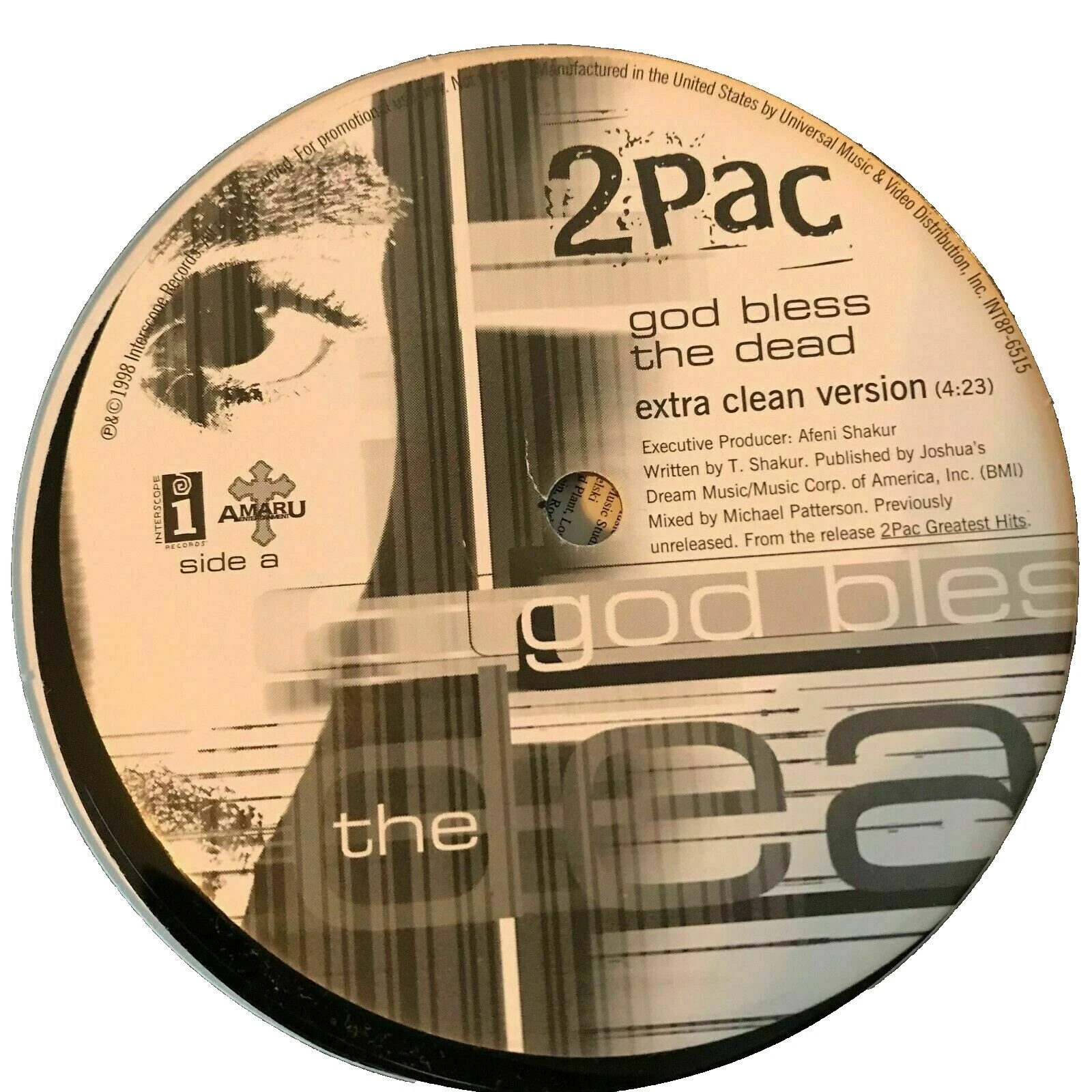 2Pac Rap & Hip-Hop Single Vinyl Records