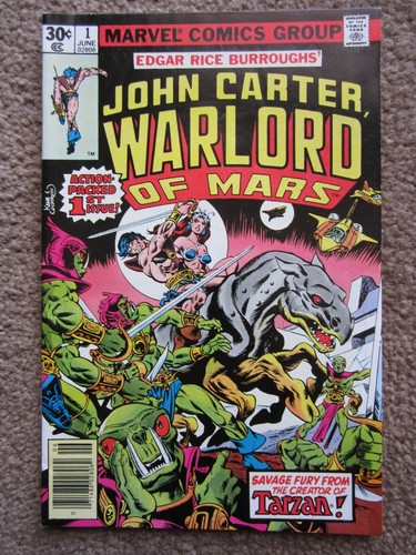 NOS NM #1 Warlord of Mars comic book CGC READY !! marvel key 1st solo
