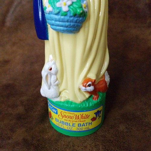 Baño de burbujas Kid Care Blancanieves Walt Disney 10 oz 1993 sellado vintage - Imagen 3 de 5
