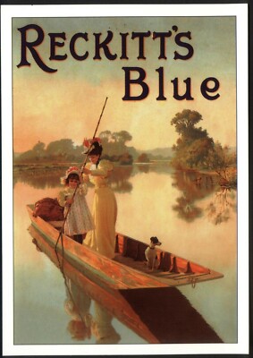 Moderne Postkarte: ''RECKITT'S BLUE'' - Vintage Werbung (Opie ROWS6). Versandkostenfrei