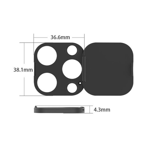 Sticker Camera Lens Cap Plastic Privacy Protector for iPhone 15 Pro Max Plus - Photo 3 sur 11